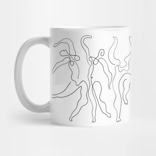 Picasso Line Art - Dancers Mug